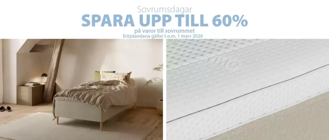 JYSK-katalog i Västerås | JYSK reklamblad | 2026-02-23T00:00:00.000Z - 2026-03-01T00:00:00.000Z