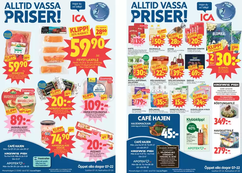ICA Hajen Lågpris-katalog i Nyköping | ICA Hajen Lågpris reklamblad | 2026-02-25T00:00:00.000Z - 2026-03-01T00:00:00.000Z