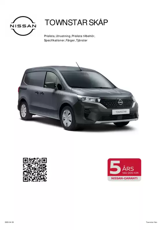 Nissan-katalog i Mölndal | TOWNSTAR Kundprislista | 2026-02-26T00:00:00.000Z - 2026-03-12T00:00:00.000Z