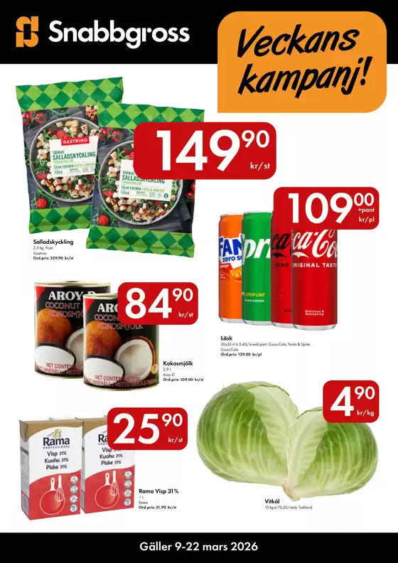 Snabbgross-katalog i Helsingborg | Snabbgross Kampanjblad v. 1112 | 2026-03-04T00:00:00.000Z - 2026-03-23T00:00:00.000Z