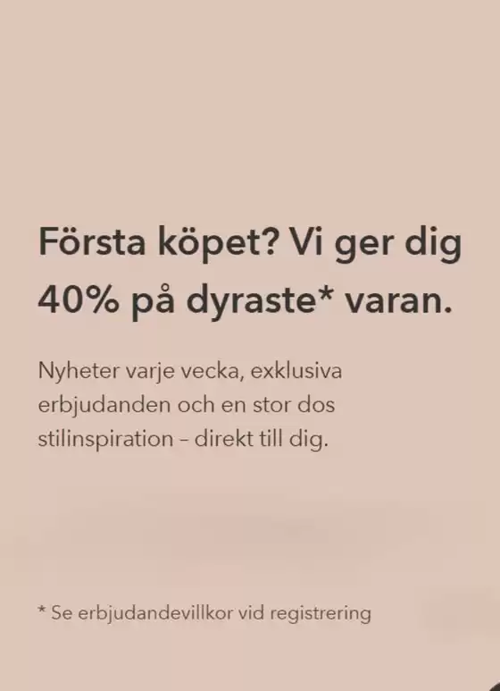 La Redoute-katalog i Tollered | Första köpet? Vi ger dig 40% på dyraste* varan. | 2026-03-04T00:00:00.000Z - 2026-03-31T00:00:00.000Z