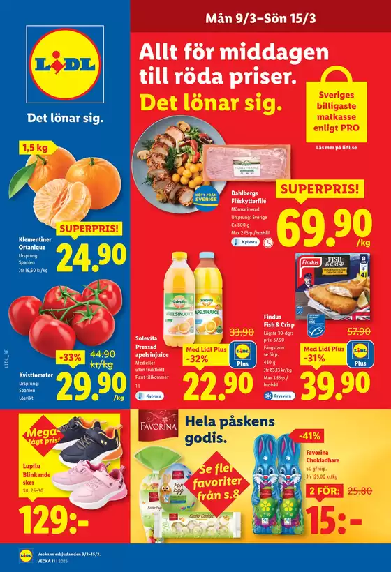 Lidl-katalog i Ystad | Nationell ERBJUDANDEN VECKA 11 | 2026-03-09T00:00:00.000Z - 2026-03-15T00:00:00.000Z