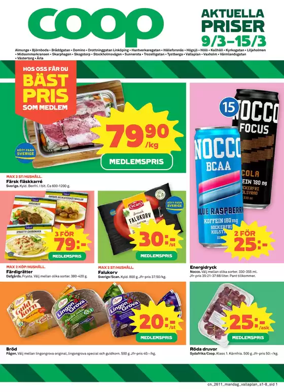 Coop Konsum-katalog i Mölndal | Våra bästa erbjudanden för dig | 2026-03-09T00:00:00.000Z - 2026-03-15T00:00:00.000Z