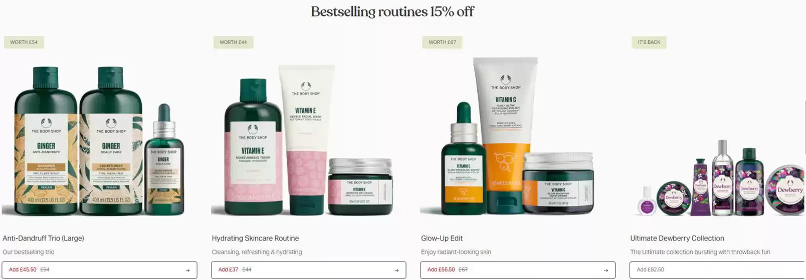 The Body Shop-katalog i Lund (Skåne) | Bestselling routines 15% off! | 2026-03-13T00:00:00.000Z - 2026-03-31T00:00:00.000Z