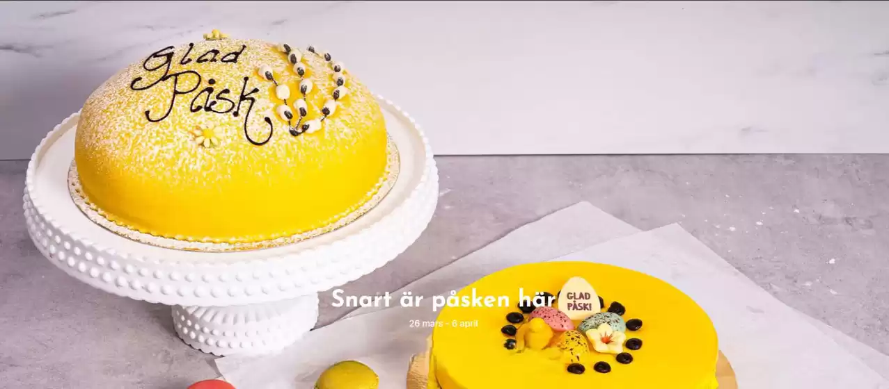 Konditori Katarina-katalog i Karlstad | Snart är påsken här! | 2026-03-26T00:00:00.000Z - 2026-04-06T00:00:00.000Z
