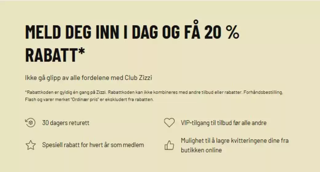 Zizzi-katalog | Få 20% rabatt! | 2026-03-13T00:00:00.000Z - 2026-03-31T00:00:00.000Z