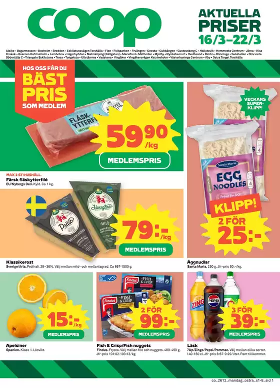Coop Konsum-katalog i Sollentuna | Stort urval av erbjudanden | 2026-03-16T00:00:00.000Z - 2026-03-22T00:00:00.000Z