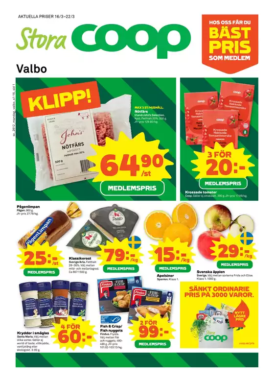 Stora Coop-katalog i Örnsköldsvik | Erbjudanden för fyndjägare | 2026-03-16T00:00:00.000Z - 2026-03-22T00:00:00.000Z