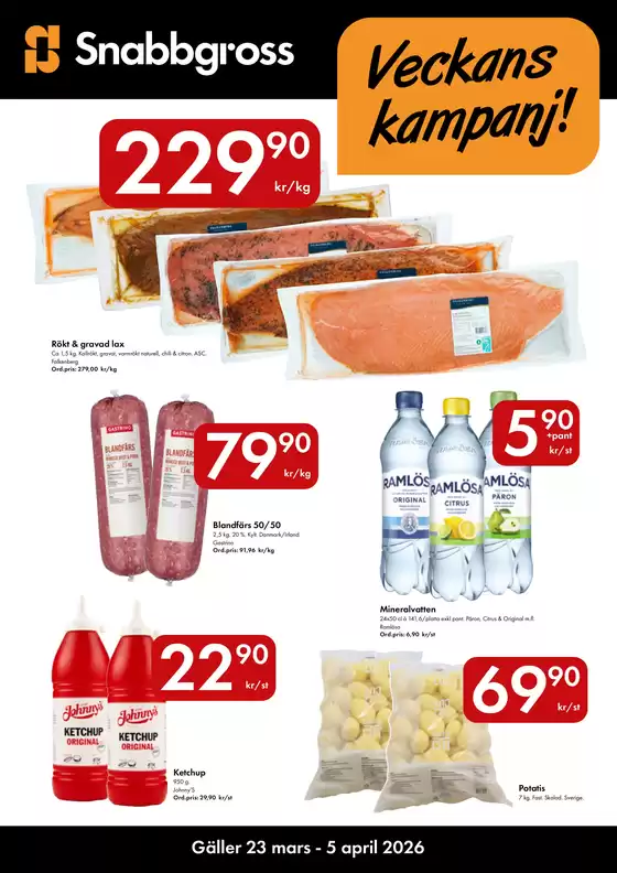 Snabbgross-katalog i Helsingborg | Snabbgross Kampanjblad v. 1314 | 2026-03-18T00:00:00.000Z - 2026-04-06T00:00:00.000Z