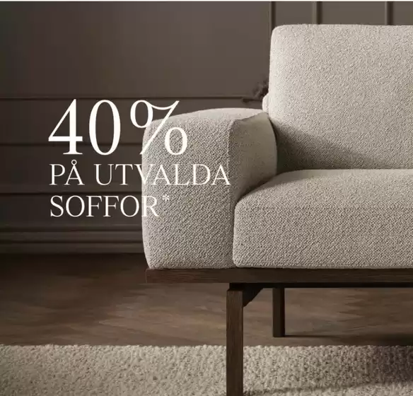 Bolia-katalog | 40% på utvalda soffor! | 2026-03-18T00:00:00.000Z - 2026-03-19T00:00:00.000Z