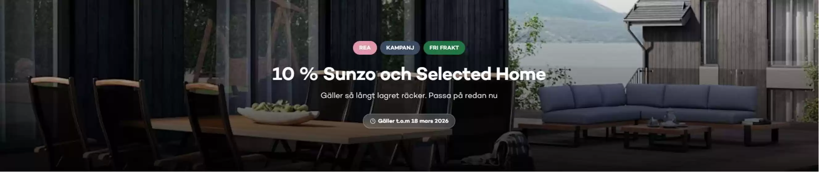 Bra Sommarmöbler-katalog | 10-15% rabatt! | 2026-03-18T00:00:00.000Z - 2026-03-18T00:00:00.000Z