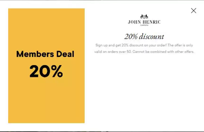 John Henric-katalog i Almunge | Memeber deals! 20%. | 2026-03-19T00:00:00.000Z - 2026-04-30T00:00:00.000Z