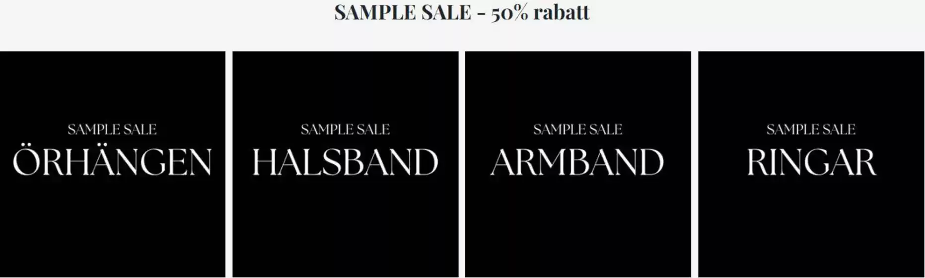 Catwalk-katalog i Örebro | SAMPLE SALE - 50% rabatt! | 2026-03-19T00:00:00.000Z - 2026-04-02T00:00:00.000Z