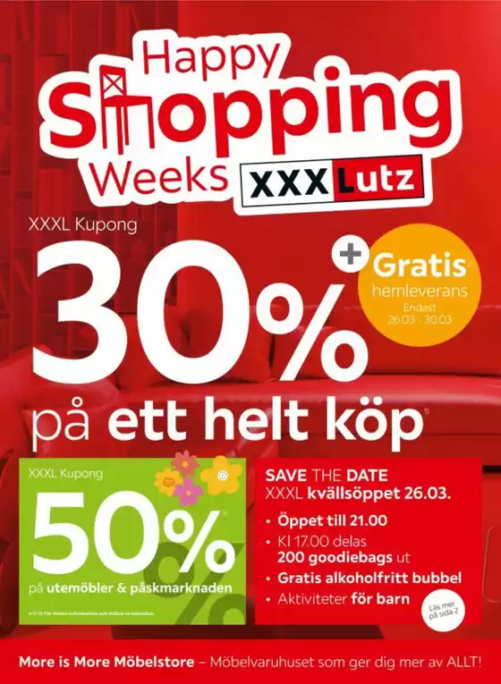 XXXLutz-katalog i Norrköping | XXXLutz reklamblad | 2026-03-26T00:00:00.000Z - 2026-03-30T00:00:00.000Z