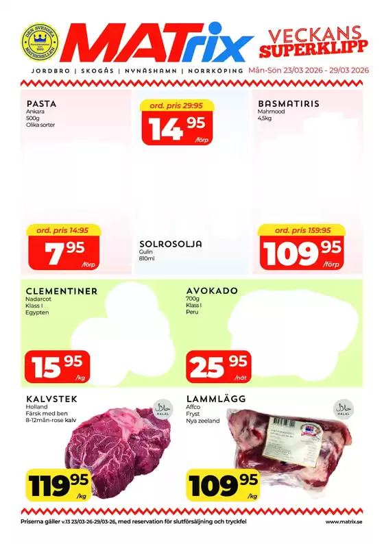 Matrix Butikerna-katalog i Växjö | Matrix Veckans Annons | 2026-03-23T00:00:00.000Z - 2026-03-29T00:00:00.000Z