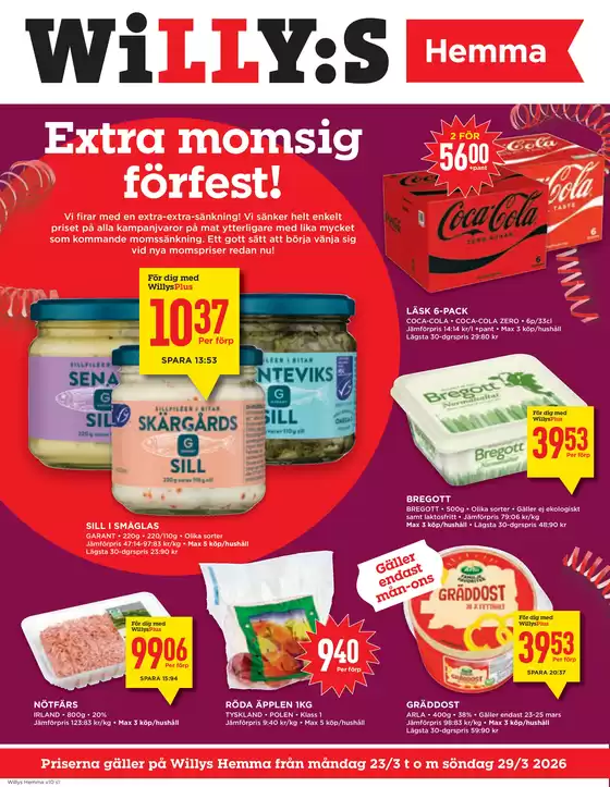Willys-katalog i Sundbyberg | Exklusiva deals för våra kunder | 2026-03-23T00:00:00.000Z - 2026-03-29T00:00:00.000Z