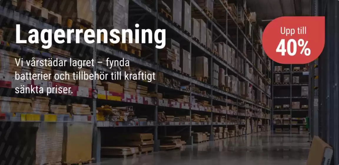 Batteriexperten-katalog i Hammarstrand | Upp till 40%! | 2026-03-24T00:00:00.000Z - 2026-04-07T00:00:00.000Z