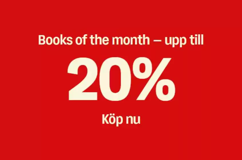Adlibris-katalog i Malmö | Upp till 20%! | 2026-03-25T00:00:00.000Z - 2026-04-08T00:00:00.000Z