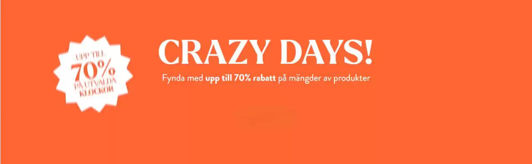 Ur&Penn-katalog i Visby | Crazy days! Upp till 70% rabatt. | 2026-03-25T00:00:00.000Z - 2026-04-08T00:00:00.000Z
