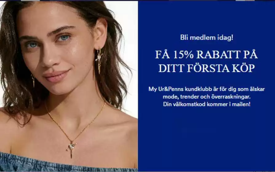 Ur&Penn-katalog i Visby | Få 15% rabatt på ditt första köp! | 2026-03-25T00:00:00.000Z - 2026-05-31T00:00:00.000Z