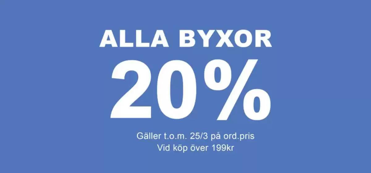 Cassels-katalog i Malmö | Alla byxor 20%! | 2026-03-25T00:00:00.000Z - 2026-03-25T00:00:00.000Z