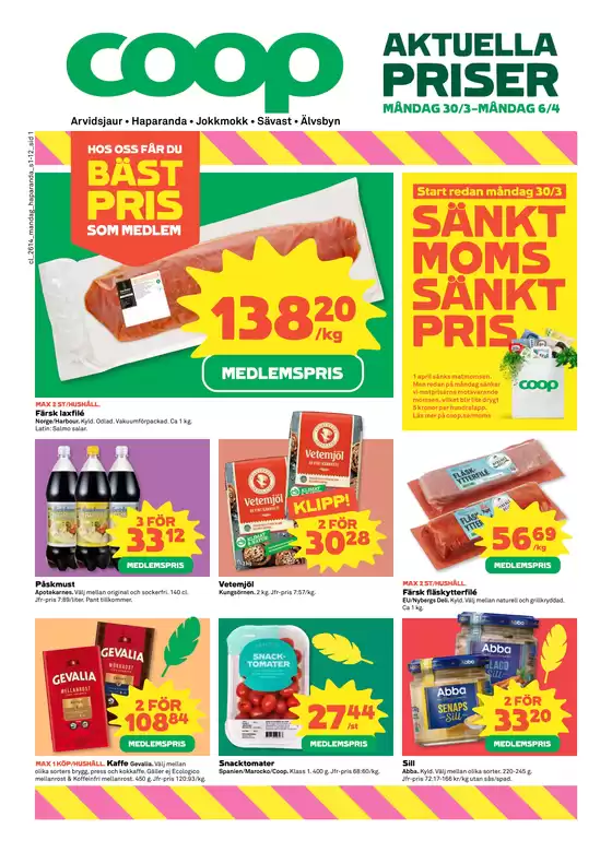 Coop Extra-katalog i Råneå | Erbjudanden för fyndjägare | 2026-03-30T00:00:00.000Z - 2026-04-06T00:00:00.000Z