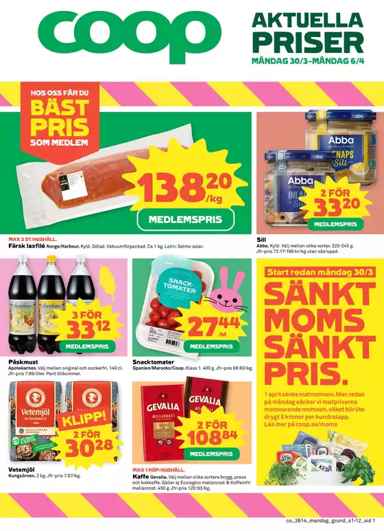 Coop Konsum-katalog i Råneå | Upptäck attraktiva erbjudanden | 2026-03-30T00:00:00.000Z - 2026-04-06T00:00:00.000Z