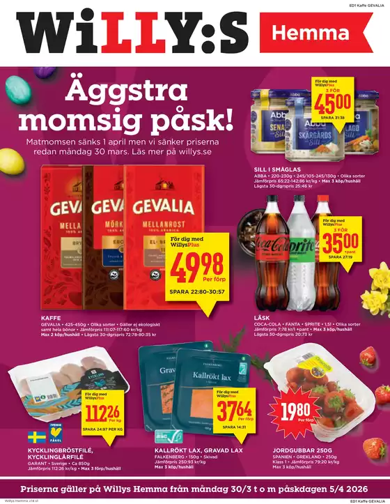 Willys-katalog i Munkfors | Aktuella specialerbjudanden | 2026-03-30T00:00:00.000Z - 2026-04-05T00:00:00.000Z