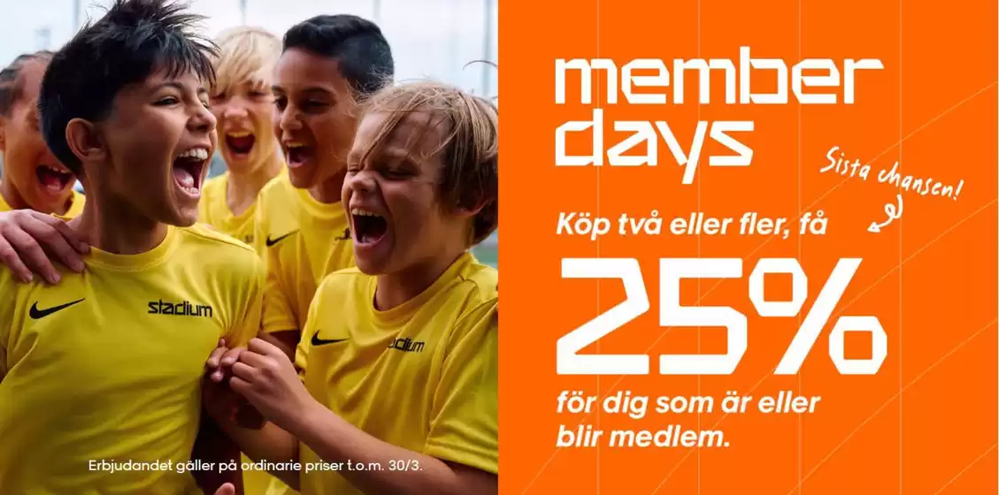 Stadium-katalog i Åmotfors | 25% rabatt! | 2026-03-30T00:00:00.000Z - 2026-03-30T00:00:00.000Z