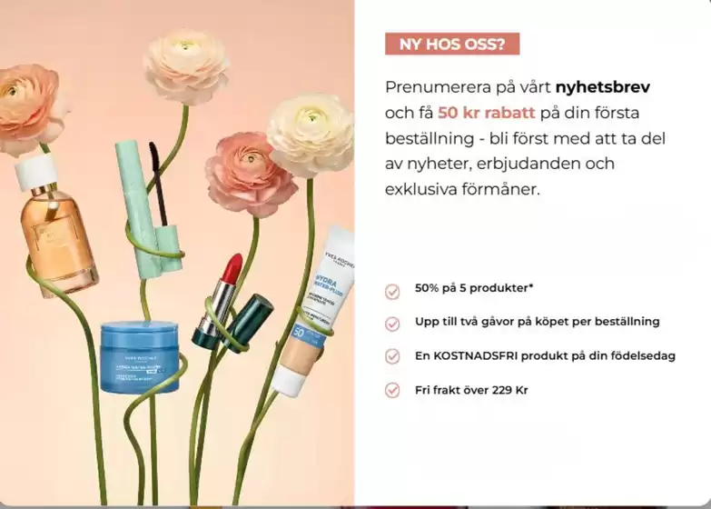 Yves Rocher-katalog i Göteborg | Exklusivt erbjudande. | 2026-03-30T00:00:00.000Z - 2026-04-30T00:00:00.000Z