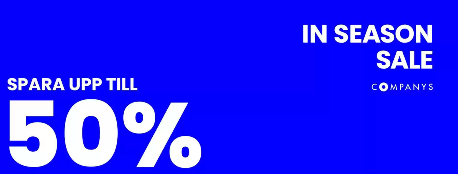 Companys-katalog | Spara upp till 50%! | 2026-03-31T00:00:00.000Z - 2026-04-14T00:00:00.000Z