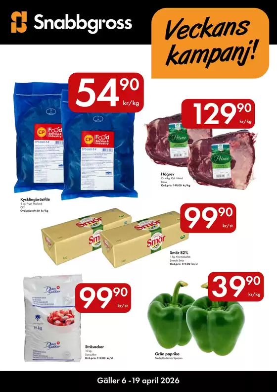 Snabbgross-katalog i Ronneby | Snabbgross Kampanjblad v. 1516 | 2026-04-01T00:00:00.000Z - 2026-04-20T00:00:00.000Z