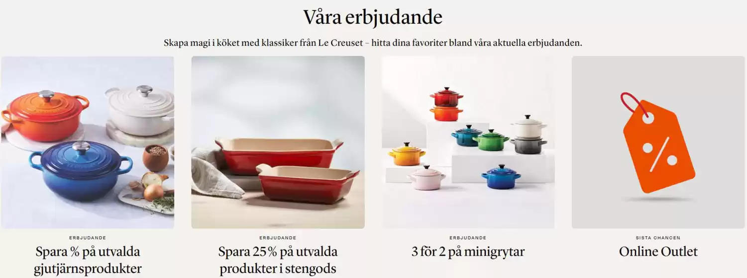 Le Creuset-katalog i Ekerö | Våra erbjudande | 2026-04-02T00:00:00.000Z - 2026-04-16T00:00:00.000Z