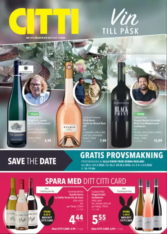 Citti-katalog | Kampanj! Vin till pask. | 2026-04-03T00:00:00.000Z - 2026-04-07T00:00:00.000Z