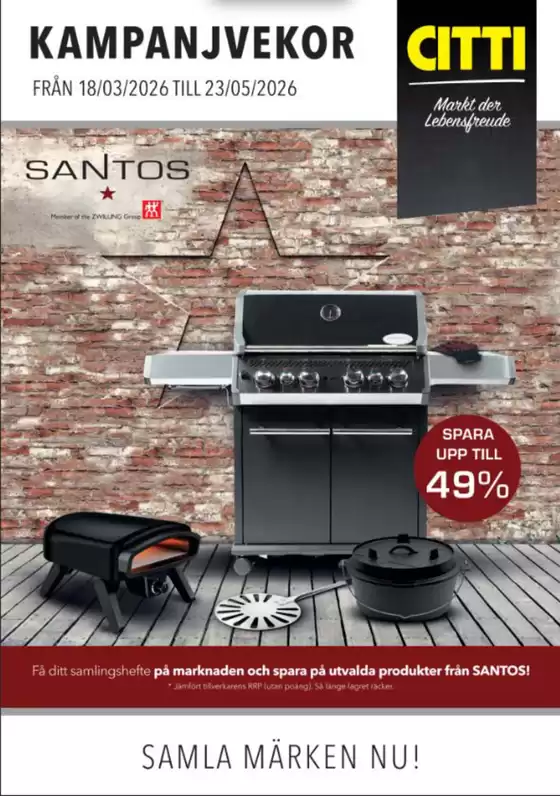 Citti-katalog | Kampanjvekor! Spara upp till 49%. | 2026-04-03T00:00:00.000Z - 2026-05-23T00:00:00.000Z