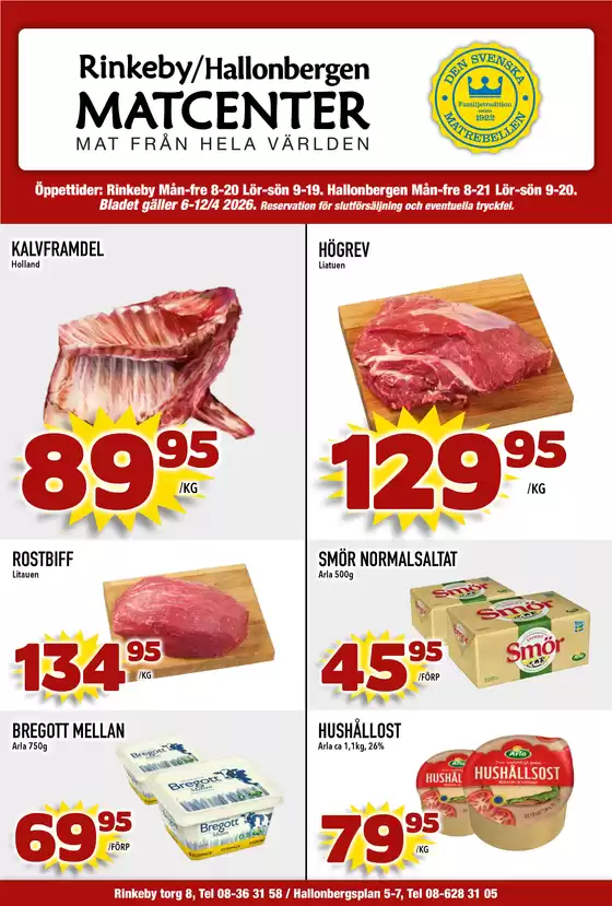 Matcenter-katalog i Söderhamn | Veckans erbjudanden Matcenter | 2026-04-06T00:00:00.000Z - 2026-04-12T00:00:00.000Z