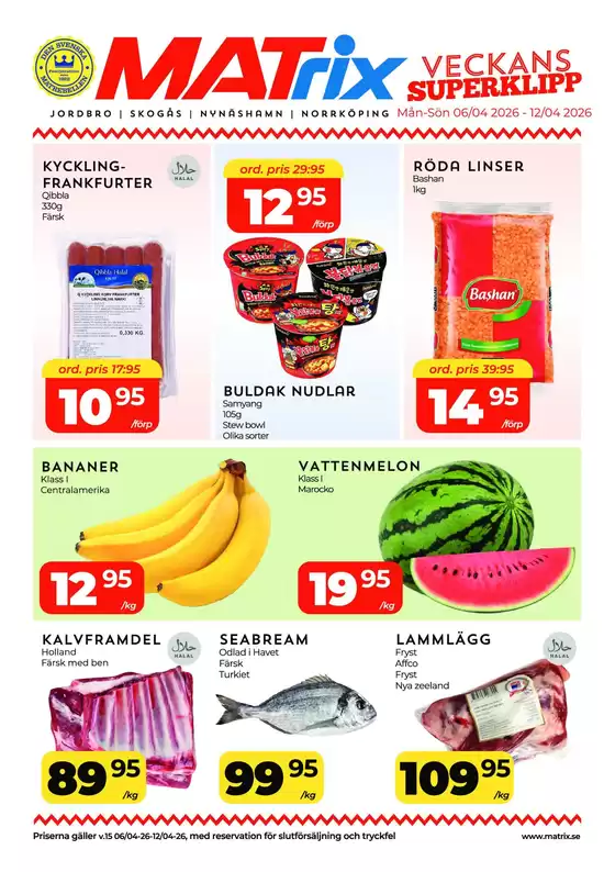 Matrix Butikerna-katalog i Söderhamn | Matrix Veckans Annons | 2026-04-06T00:00:00.000Z - 2026-04-12T00:00:00.000Z