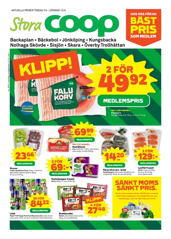 Stora Coop-katalog i Älvsala | Specialerbjudanden för dig | 2026-04-07T00:00:00.000Z - 2026-04-12T00:00:00.000Z