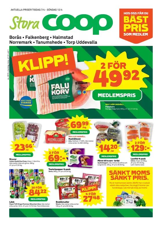 Stora Coop-katalog i Staffanstorp | Våra bästa erbjudanden för dig | 2026-04-07T00:00:00.000Z - 2026-04-12T00:00:00.000Z