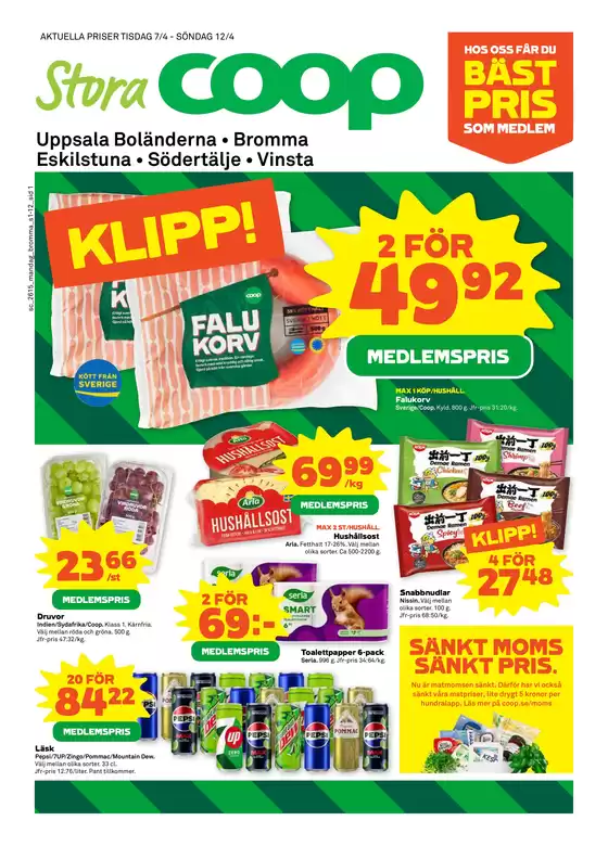 Stora Coop-katalog i Staffanstorp | Top-deals och rabatter | 2026-04-07T00:00:00.000Z - 2026-04-12T00:00:00.000Z