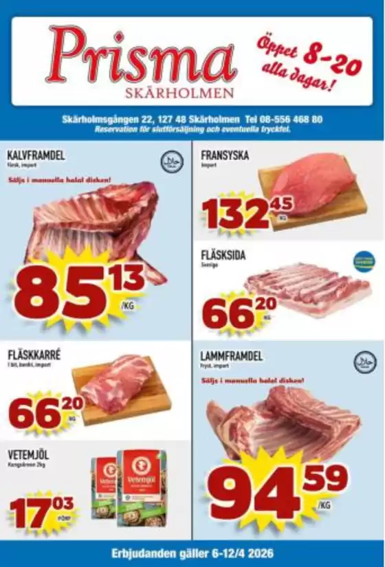 Prisma Skärholmen-katalog i Staffanstorp | Prisma Mat reklambad | 2026-04-06T00:00:00.000Z - 2026-04-12T00:00:00.000Z