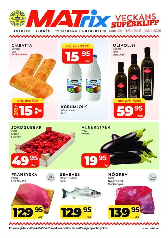 Matrix Butikerna-katalog i Hall | Matrix Veckans Annons | 2026-04-13T00:00:00.000Z - 2026-04-19T00:00:00.000Z