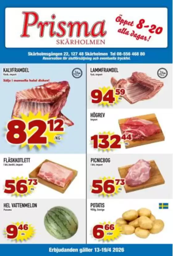 Prisma Skärholmen-katalog i Hall | Prisma Mat reklambad | 2026-04-13T00:00:00.000Z - 2026-04-19T00:00:00.000Z