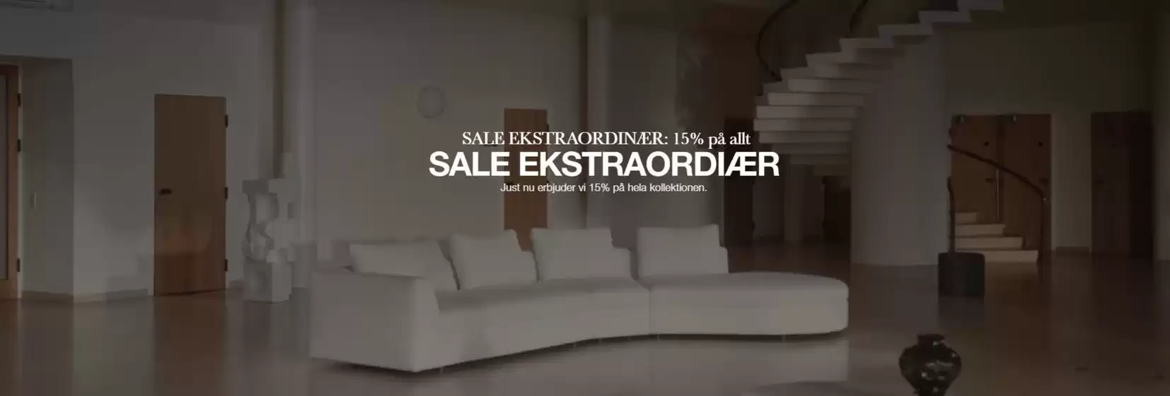 Boconcept-katalog i Sollentuna |  SALE EKSTRAORDINÆR: 15% på allt! | 2026-04-14T00:00:00.000Z - 2026-04-27T00:00:00.000Z