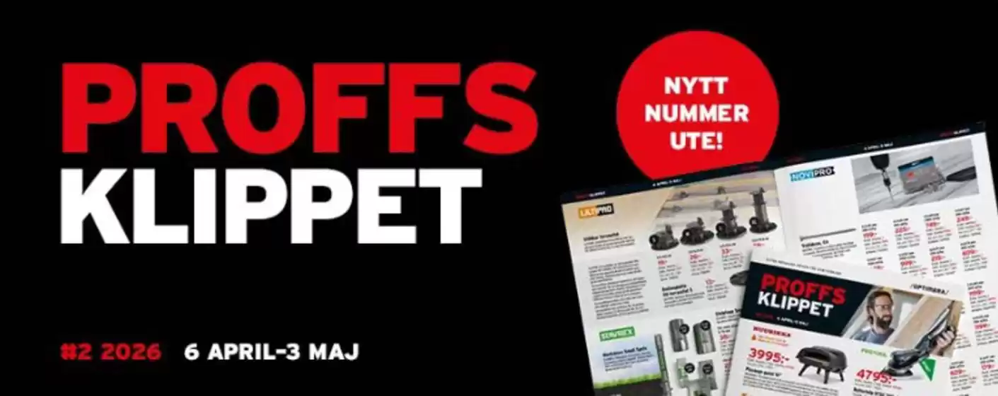 Optimera-katalog | Proffs Klippet! | 2026-04-15T00:00:00.000Z - 2026-05-03T00:00:00.000Z
