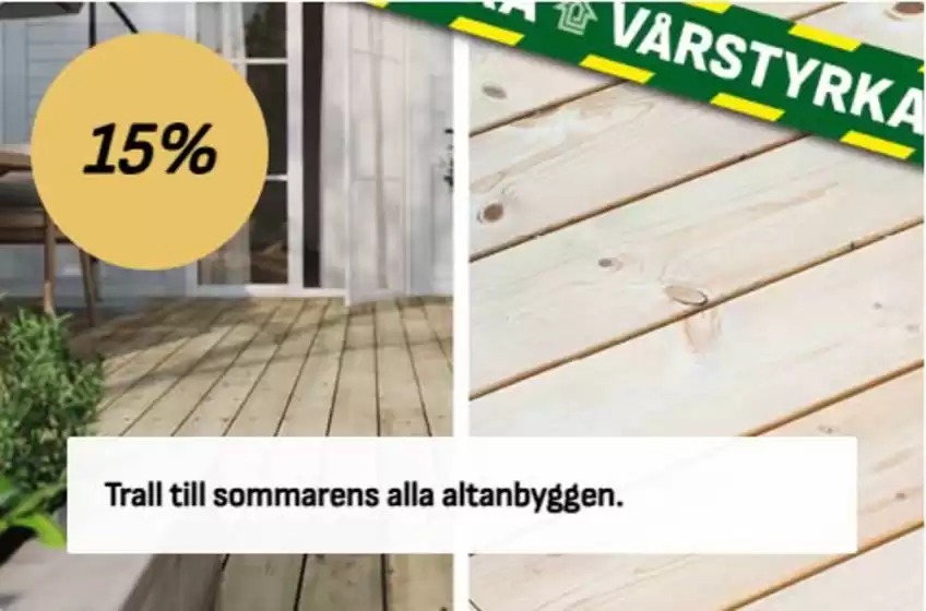 Bygma-katalog i Tidaholm | 15% rabatt! | 2026-04-15T00:00:00.000Z - 2026-05-31T00:00:00.000Z