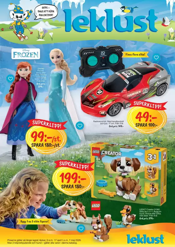 Leklust-katalog | Leklust reklamblad | 2026-04-17T00:00:00.000Z - 2026-05-07T00:00:00.000Z