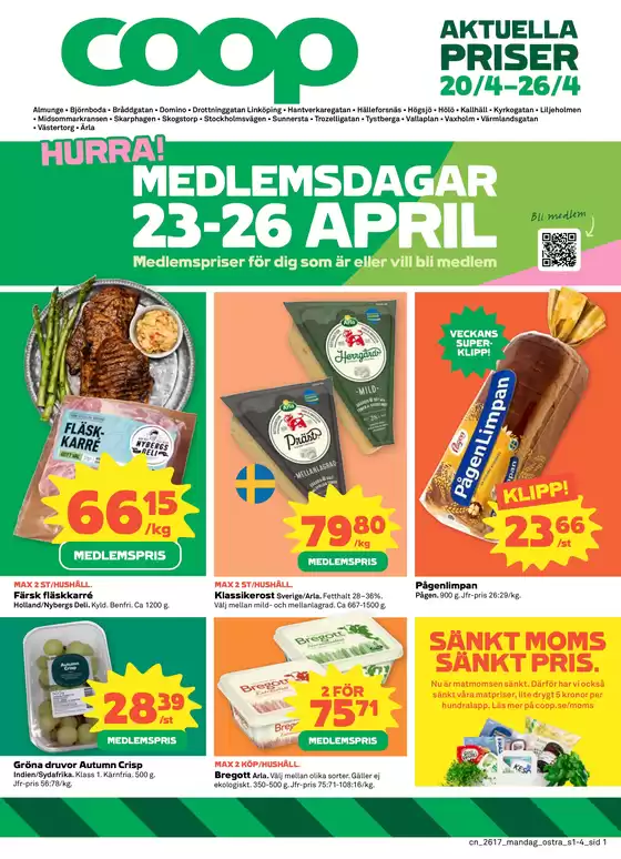 Coop Konsum-katalog i Borås | Upptäck attraktiva erbjudanden | 2026-04-20T00:00:00.000Z - 2026-04-26T00:00:00.000Z