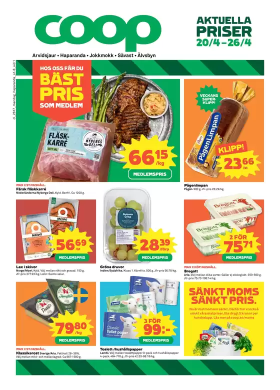 Coop Extra-katalog i Borås | Upptäck attraktiva erbjudanden | 2026-04-20T00:00:00.000Z - 2026-04-26T00:00:00.000Z