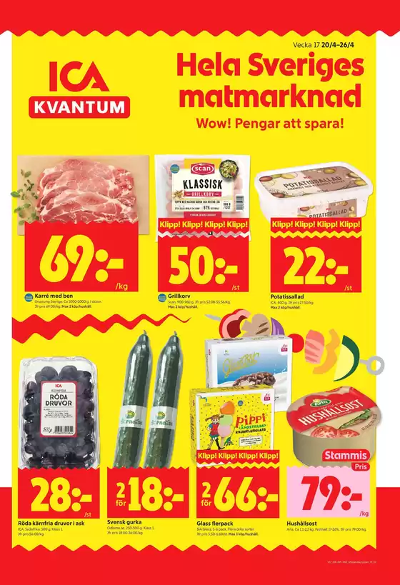 ICA Kvantum-katalog i Täby | Top-deals och rabatter | 2026-04-20T00:00:00.000Z - 2026-04-26T00:00:00.000Z